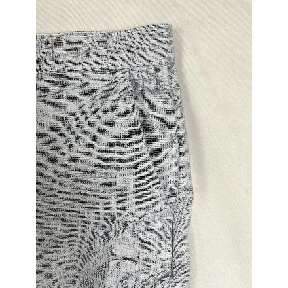 Calvin Klein Blue Lightweight 38 Beach Chino Light Blue Linen Cotton mix Shorts